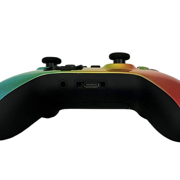 Custom Xbox Series X / S Wireless Controller - Glossy Chrome Green Gold Red - Picture 4 of 8